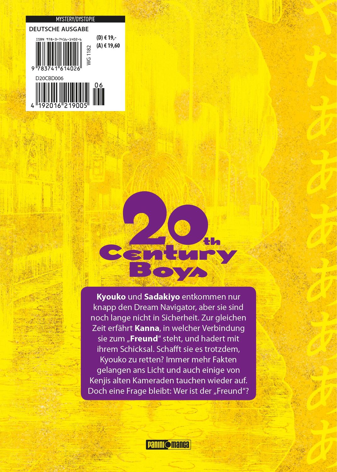 Rückseite: 9783741614026 | 20th Century Boys: Ultimative Edition | Bd. 6 | Naoki Urasawa | Buch