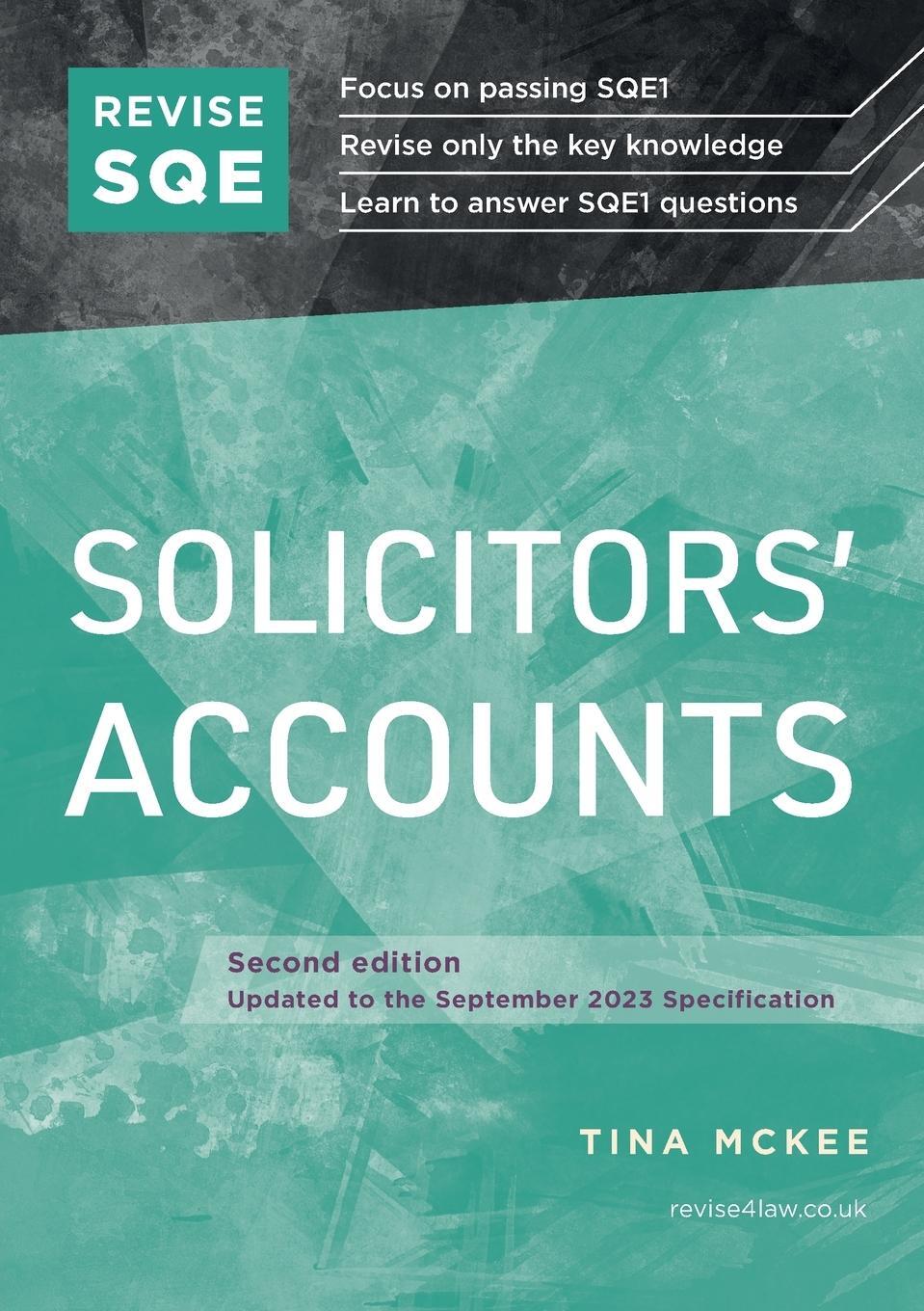 Cover: 9781914213809 | Revise SQE Solicitors' Accounts | SQE1 Revision Guide 2nd ed | McKee