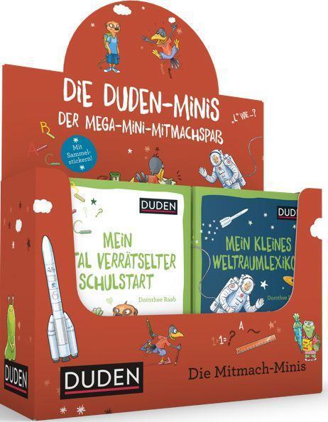 Cover: 9783411852956 | Duden Minis 32er (Box 5) | Der Mega-Mini-Mitmachspaß | Raab (u. a.)