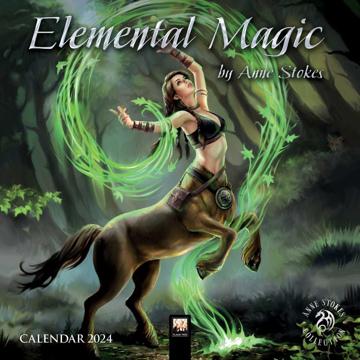 Cover: 9781804174784 | Anne Stokes: Elemental Magic Mini Wall Calendar 2024 (Art Calendar)