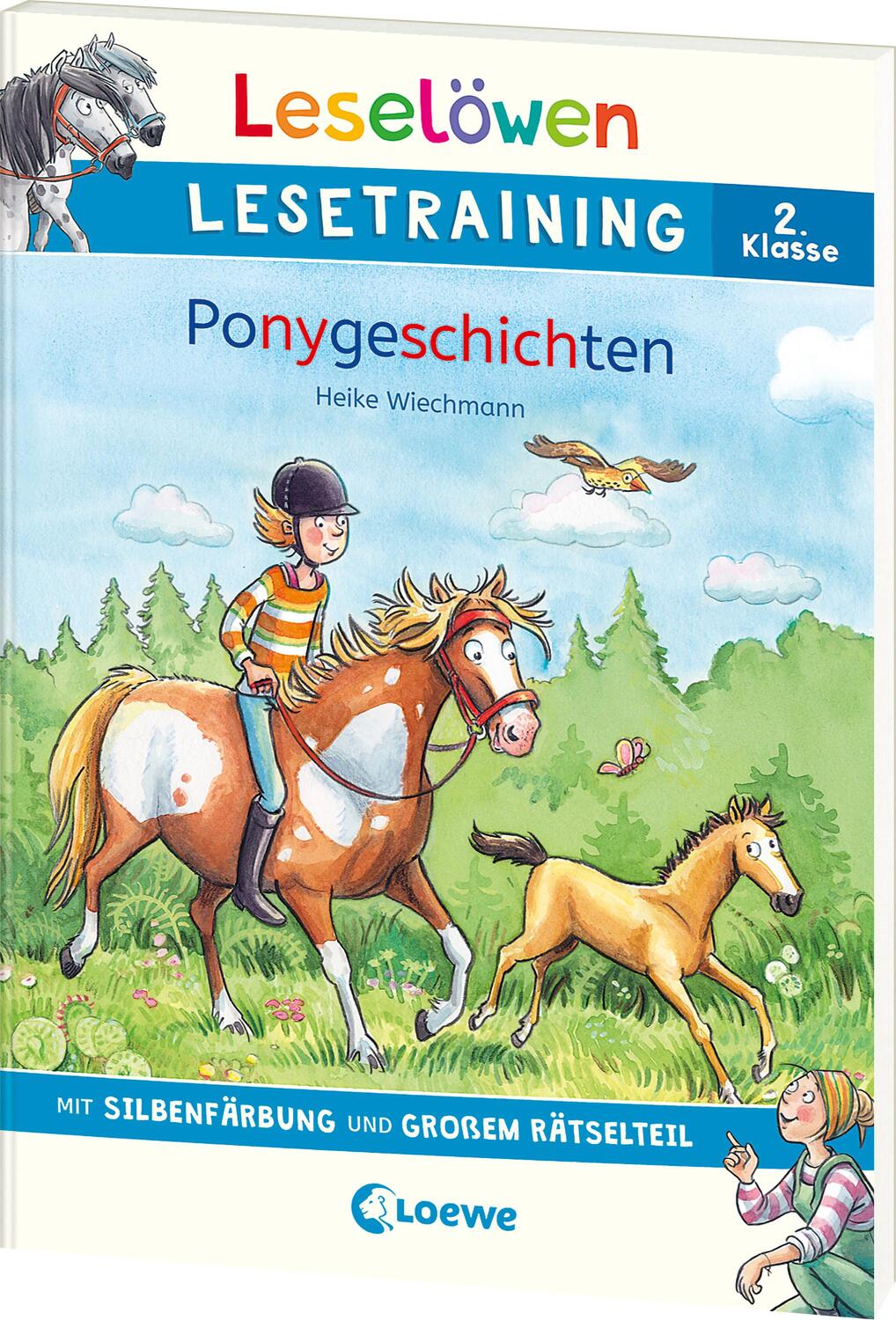Cover: 9783743215320 | Leselöwen Lesetraining 2. Klasse - Ponygeschichten | Heike Wiechmann