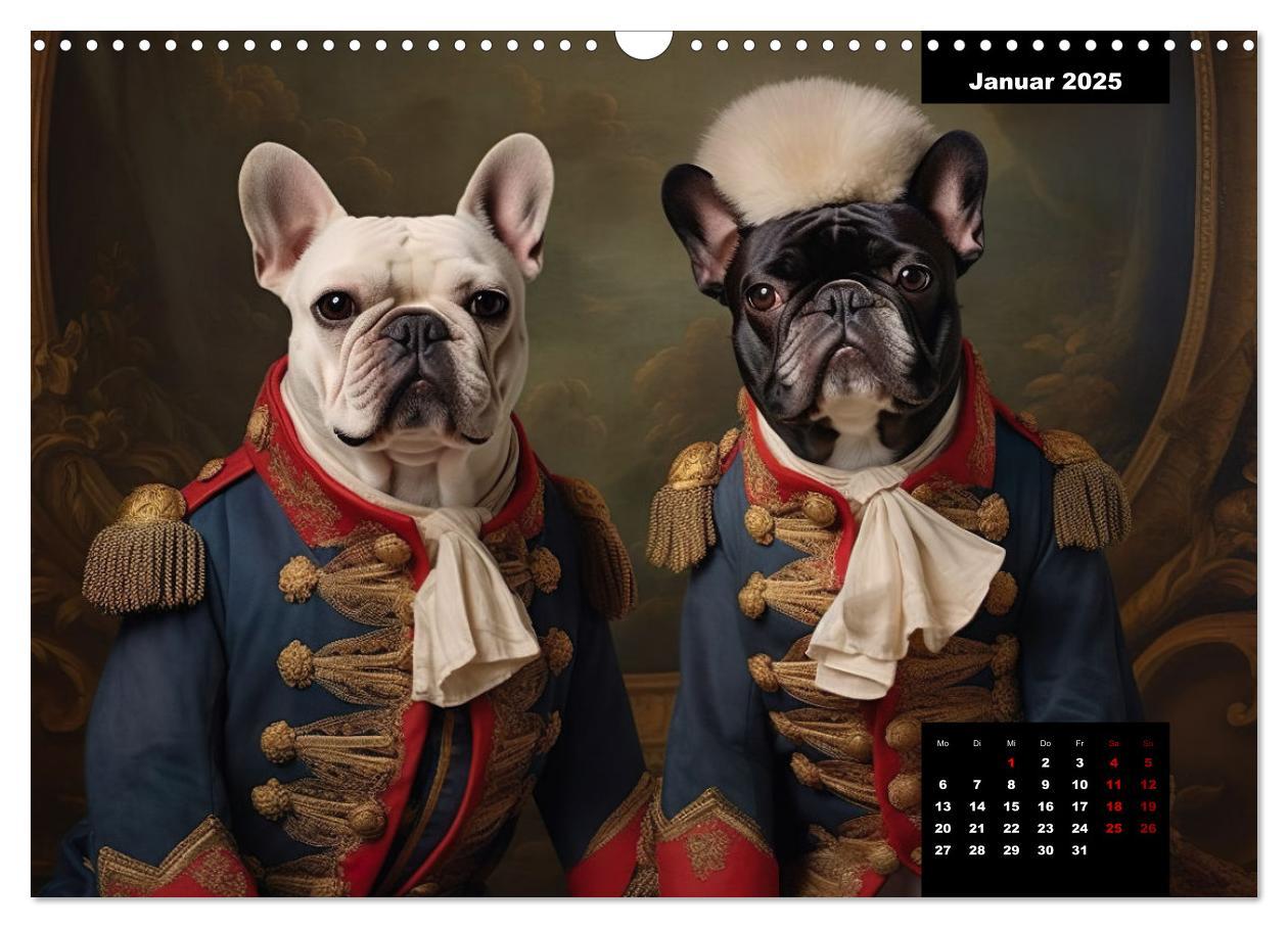 Bild: 9783383891779 | Französische Bulldogge KI Digiart (Wandkalender 2025 DIN A3 quer),...