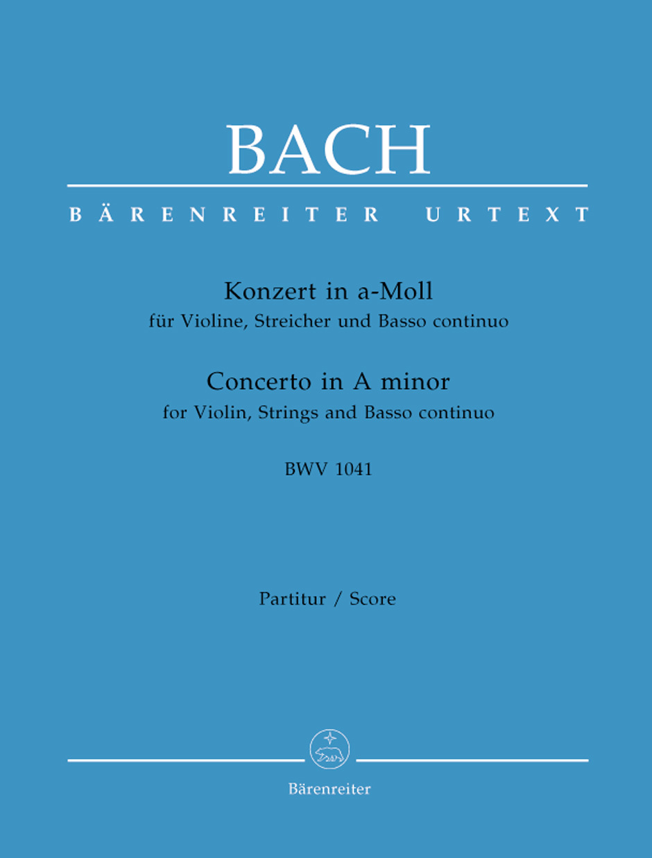 Cover: 9790006466825 | Violin Concerto In A Minor BWV 1041 | Bärenreiter Verlag