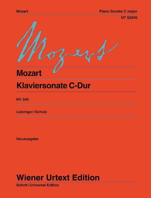 Cover: 9783850556187 | Klaviersonate "Sonata facile" C-Dur | Urtext. KV 545. Klavier. | 2004