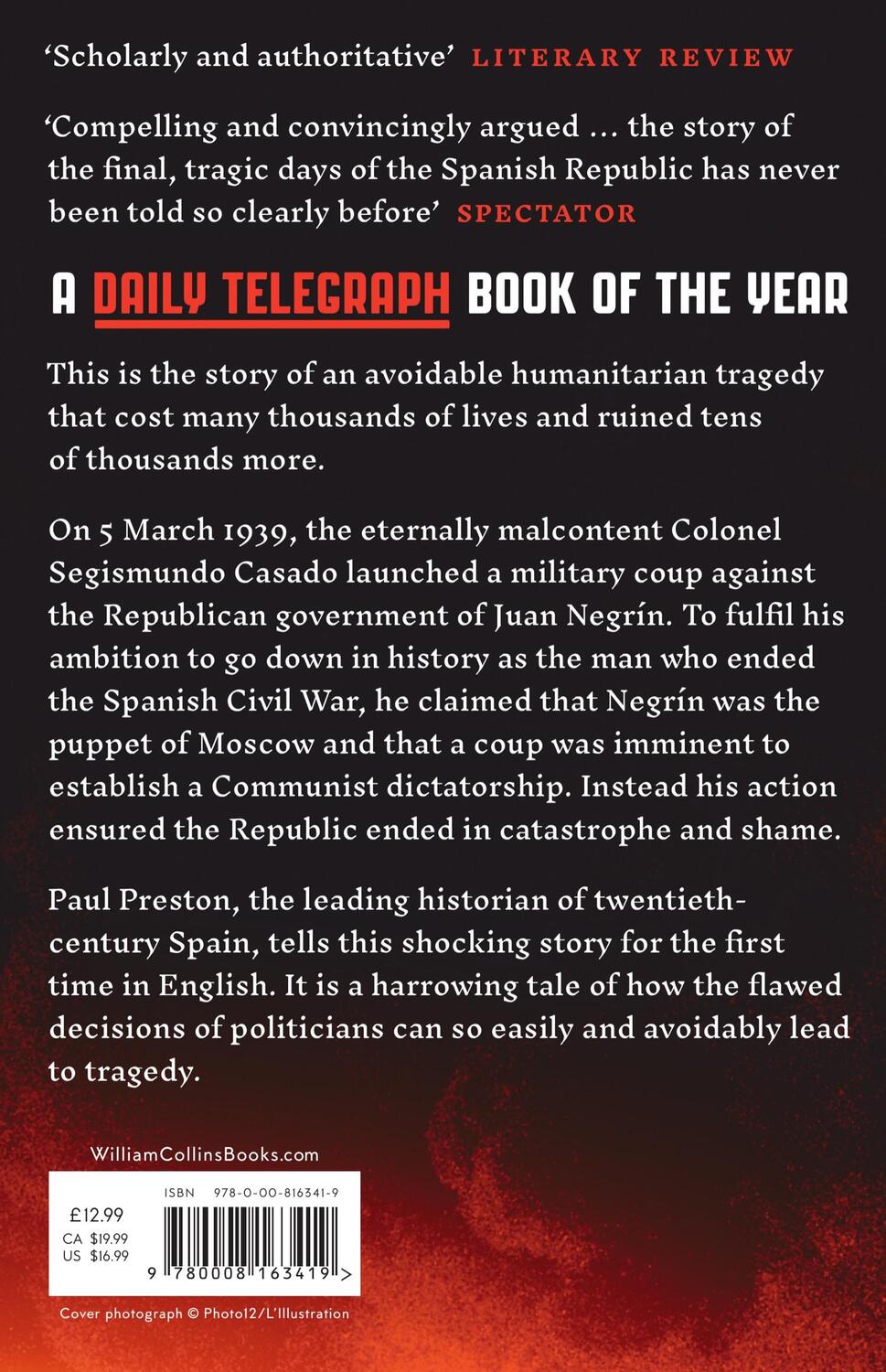 Rückseite: 9780008163419 | The Last Days of the Spanish Republic | Paul Preston | Taschenbuch