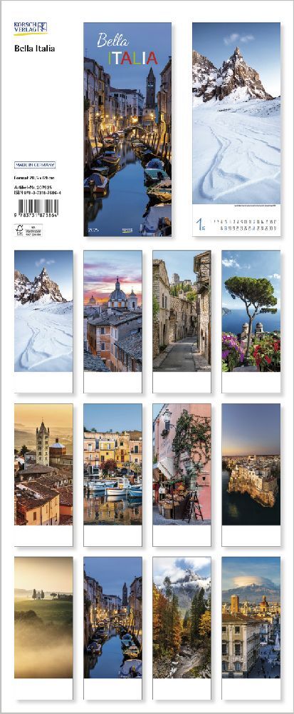 Bild: 9783731875864 | Bella Italia 2025 | Korsch Verlag | Kalender | Spiralbindung | 14 S.