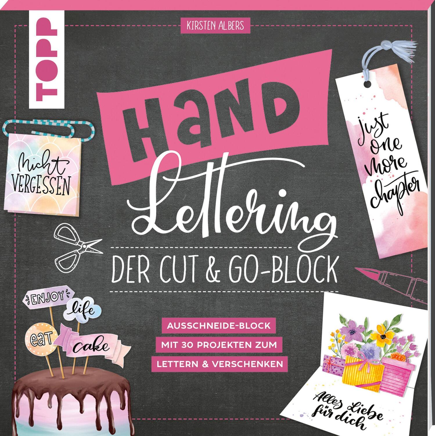 Cover: 9783772447389 | Handlettering. Der Cut & Go-Block | Kirsten Albers | Taschenbuch