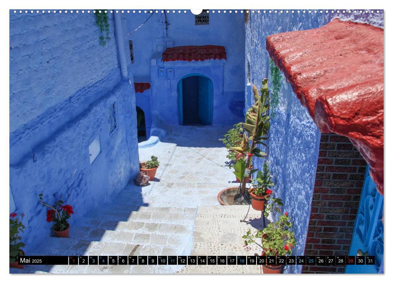 Bild: 9783435618439 | Chefchaouen - Sinfonie in Blau und Weiß (Wandkalender 2025 DIN A2...