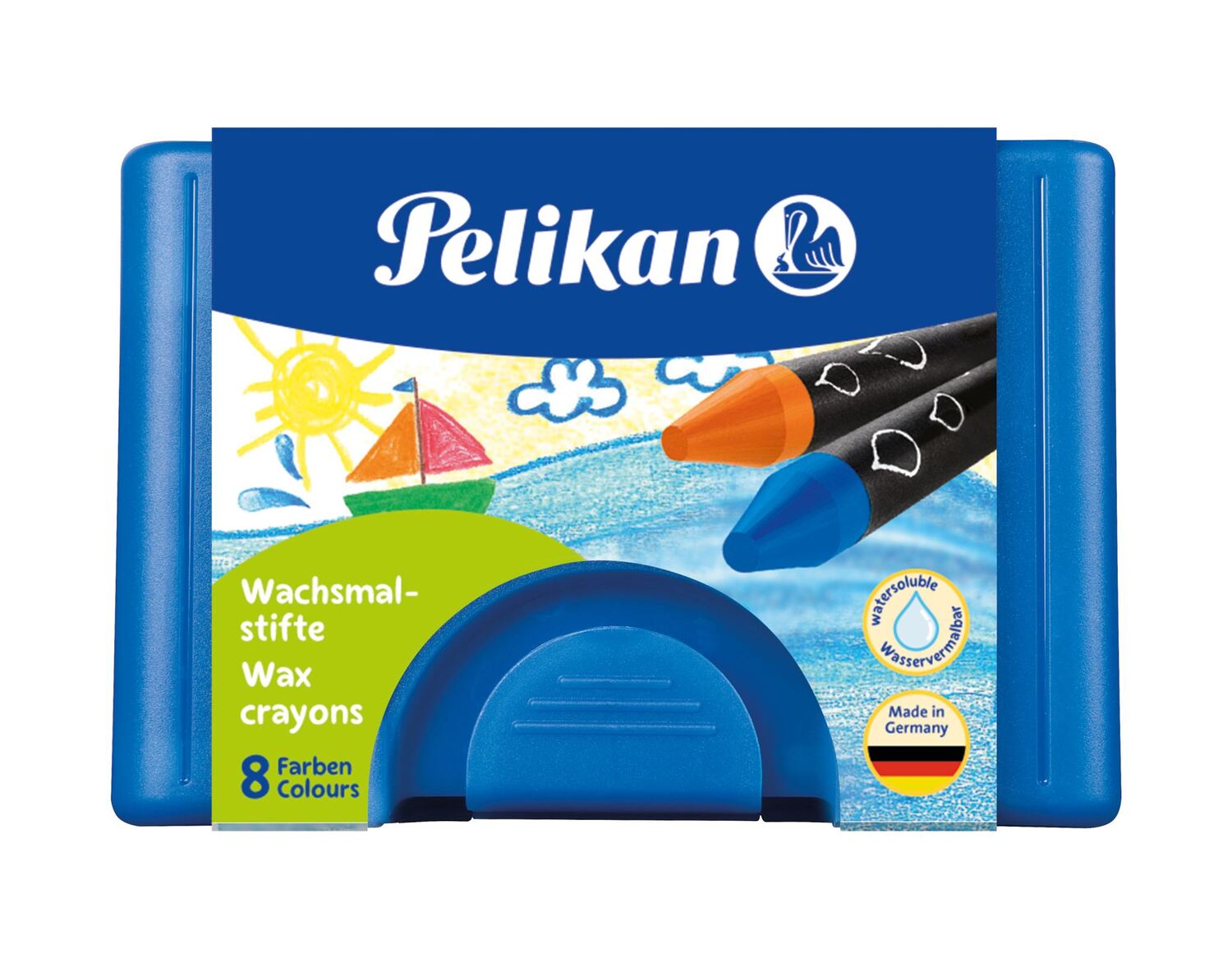 Cover: 4012700722959 | Pelikan 722959 - Wachsmalstifte wasservermalbar Kunststoff-Etui mit...