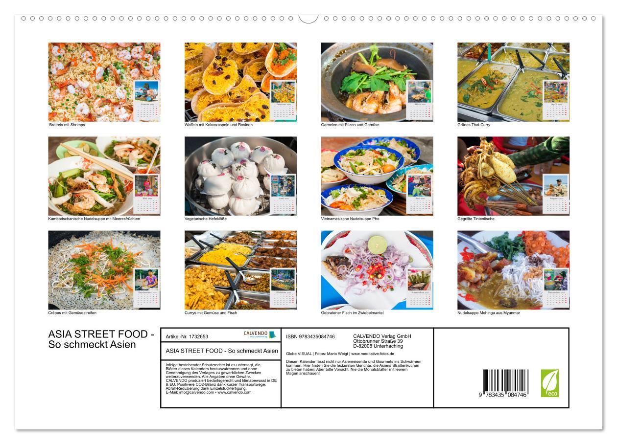 Bild: 9783435084746 | ASIA STREET FOOD - So schmeckt Asien (Wandkalender 2025 DIN A2...