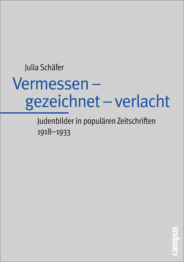 Cover: 9783593377452 | Vermessen - gezeichnet - verlacht | Julia Schäfer | Taschenbuch | 2005