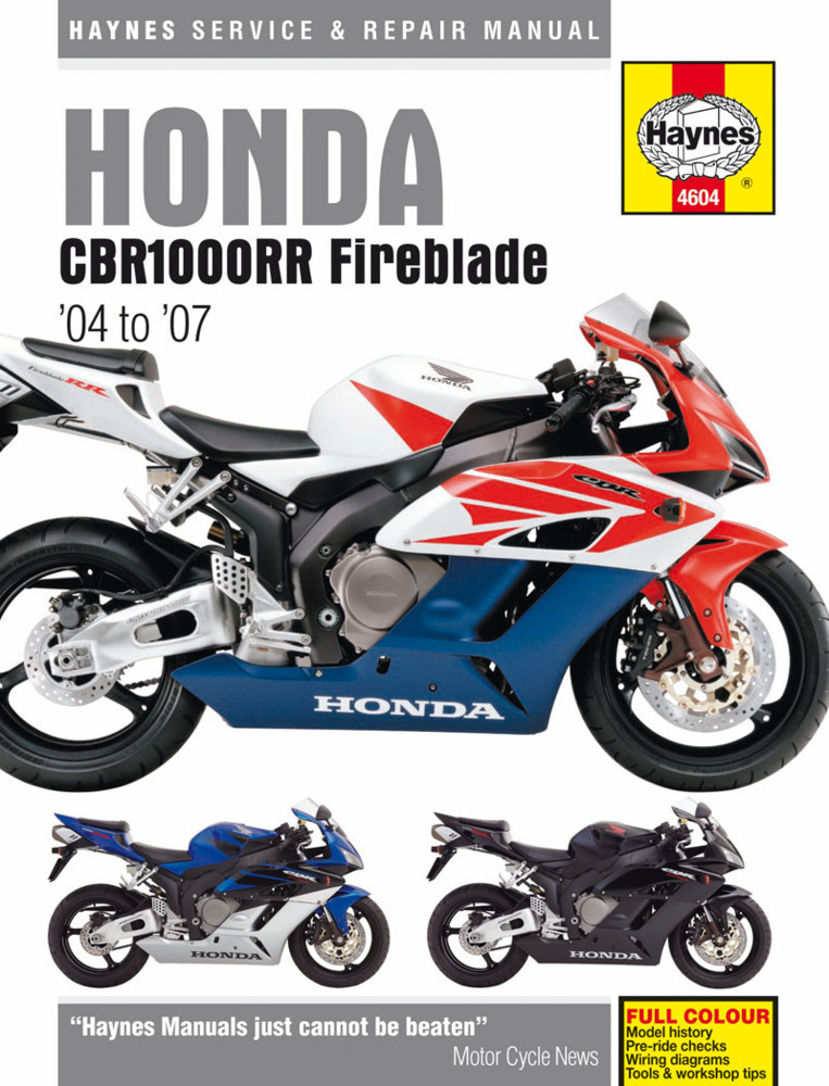 Cover: 9781785212970 | Honda CBR1000RR (04 -07) | 45111 | Haynes Publishing | Taschenbuch