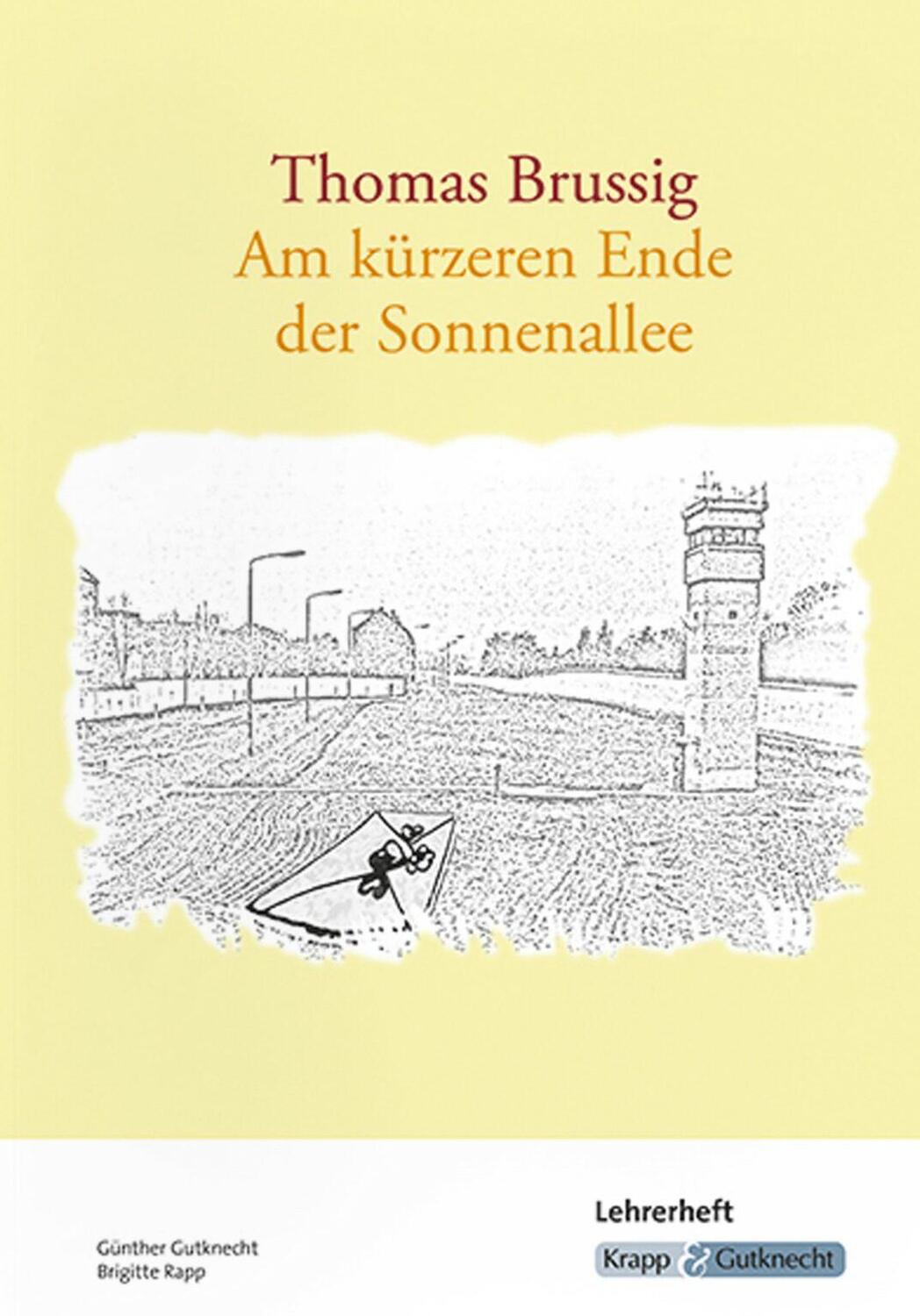 Cover: 9783963230196 | Am kürzeren Ende der Sonnenallee | Lehrerheft | Thomas Brussig (u. a.)