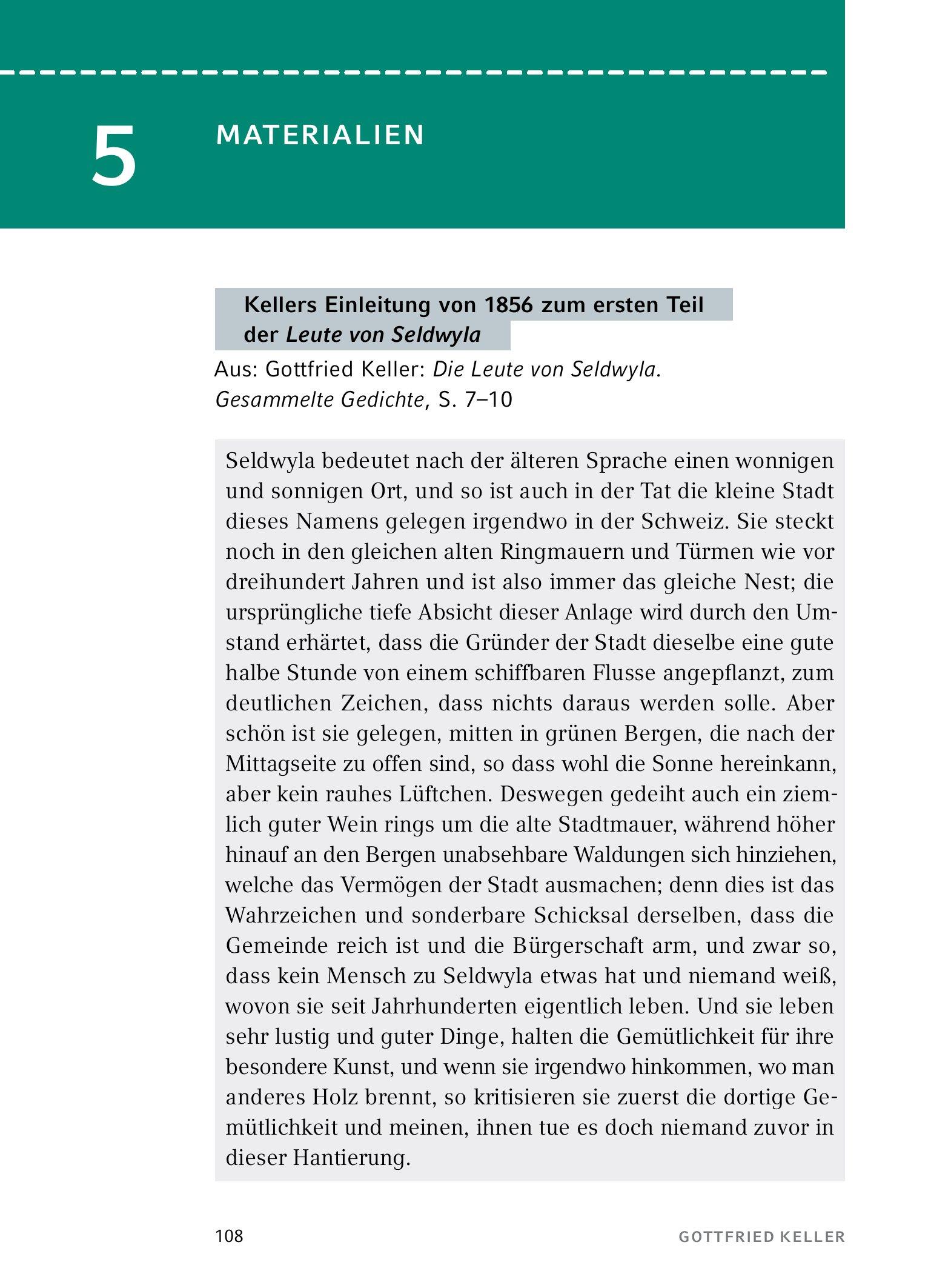 Bild: 9783804420892 | Kleider machen Leute von Gottfried Keller- Textanalyse und...