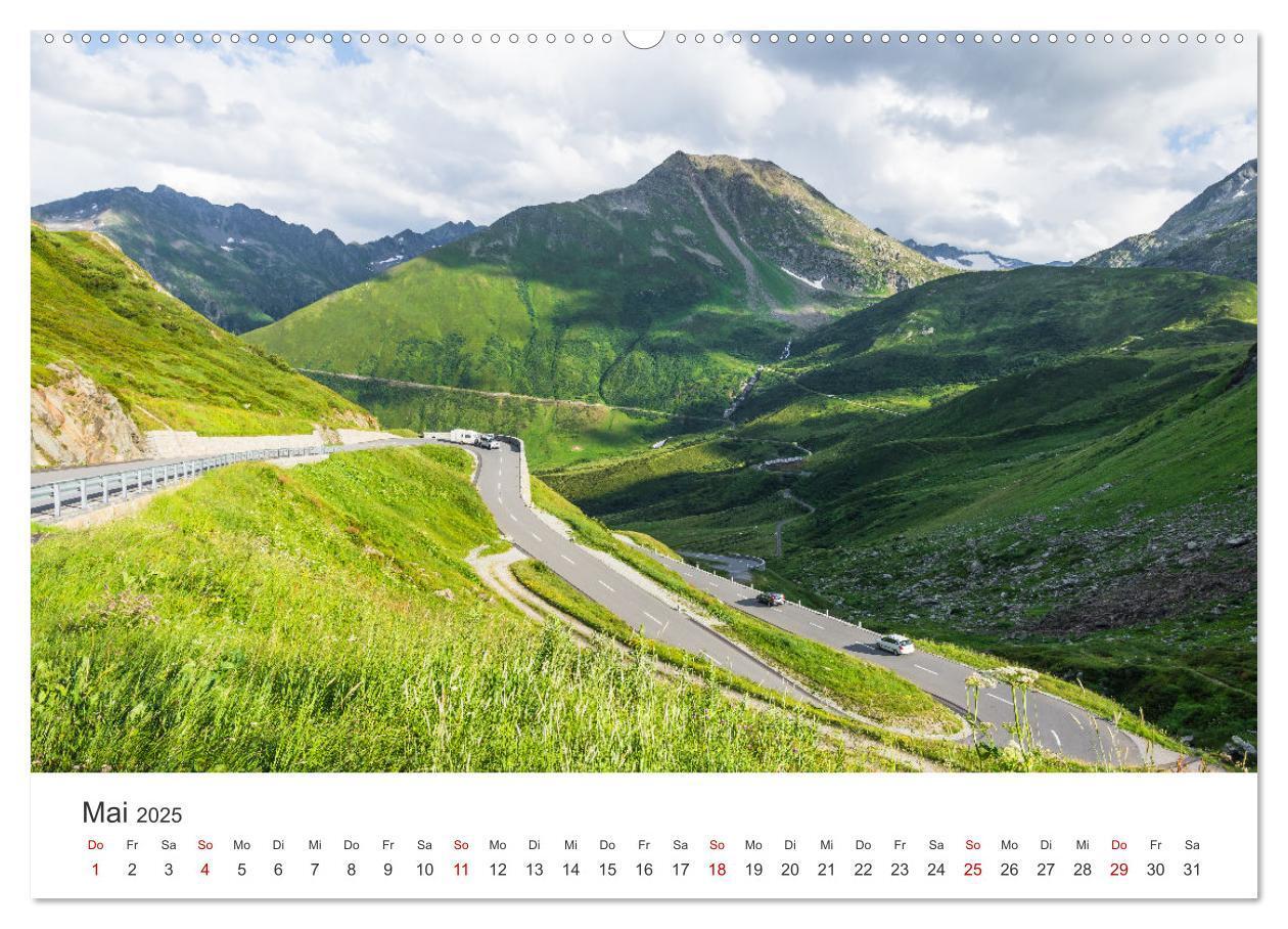 Bild: 9783435481019 | Schweizer Alpenpässe (Wandkalender 2025 DIN A2 quer), CALVENDO...