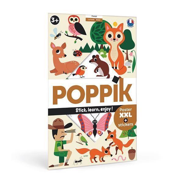 Cover: 3760262412245 | POPPIK - Lernposter &amp; Sticker Wald | Poppik | Spiel | Deutsch | 2023