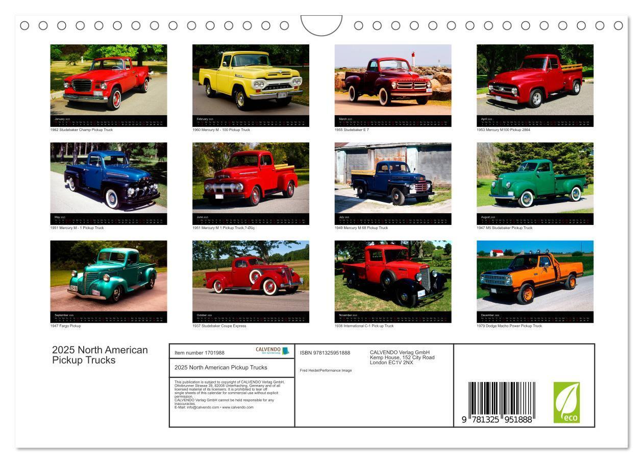 Bild: 9781325951888 | 2025 North American Pickup Trucks (Wall Calendar 2025 DIN A4...