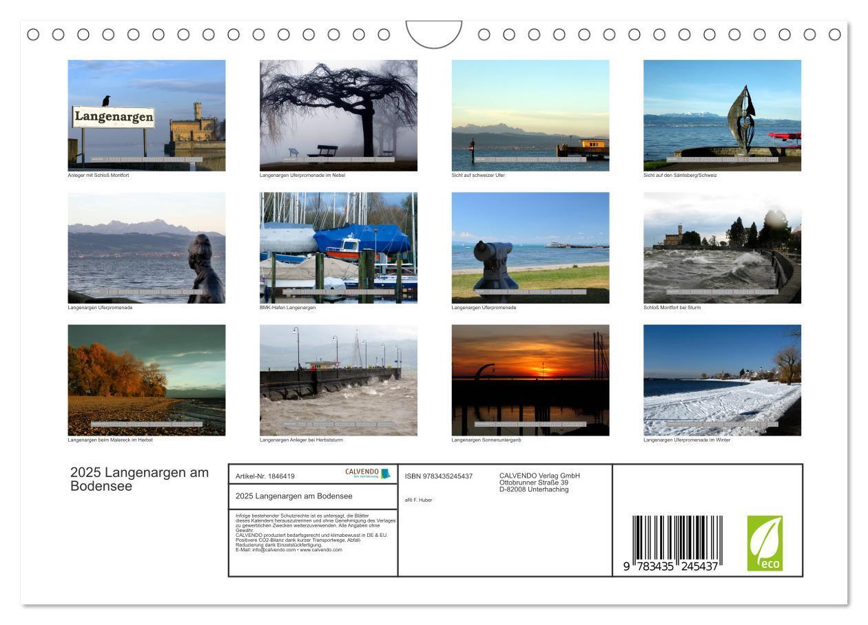 Bild: 9783435245437 | 2025 Langenargen am Bodensee (Wandkalender 2025 DIN A4 quer),...