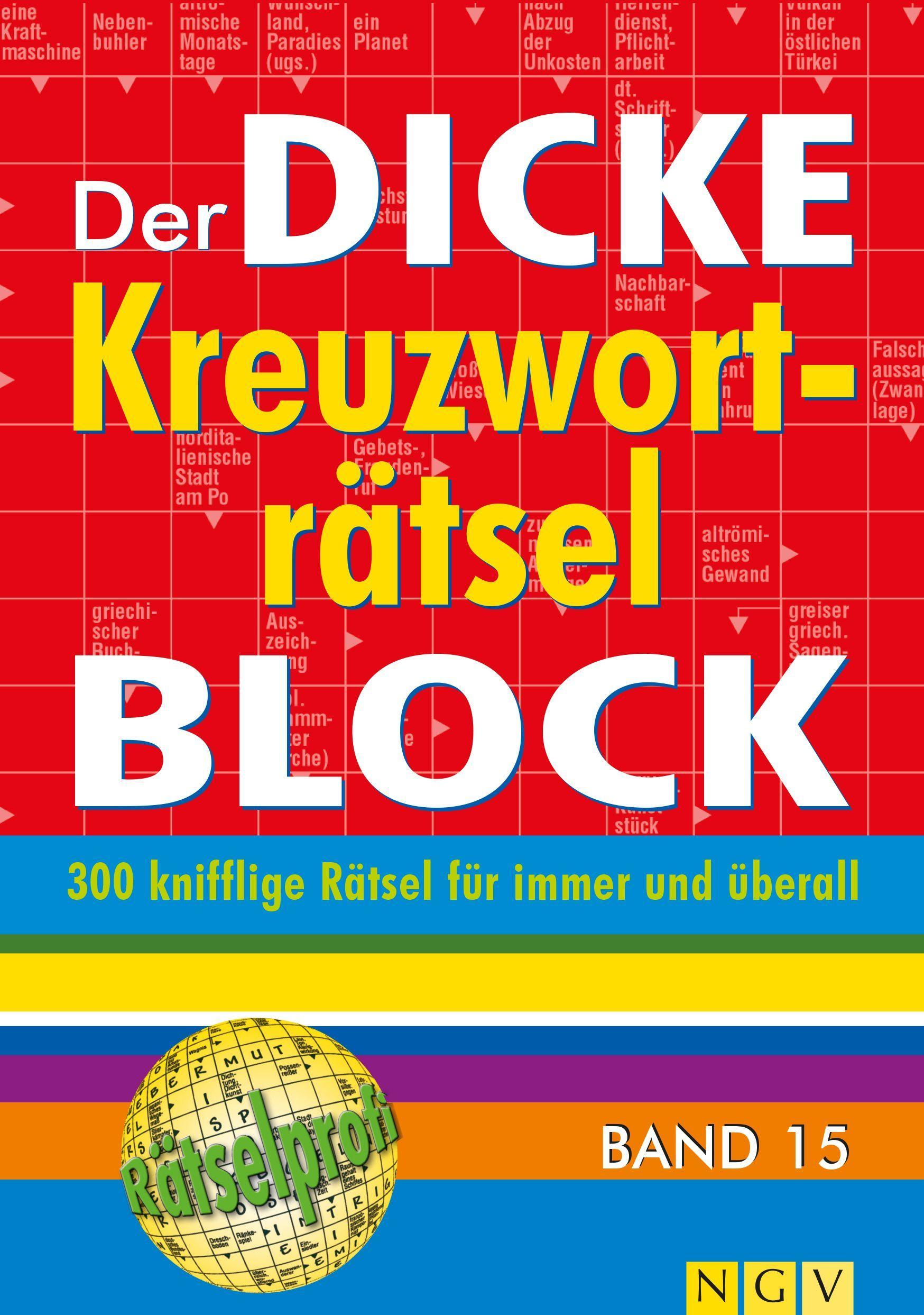 Cover: 9783625172406 | Der dicke Kreuzworträtsel-Block Band 15 | Taschenbuch | 336 S. | 2017