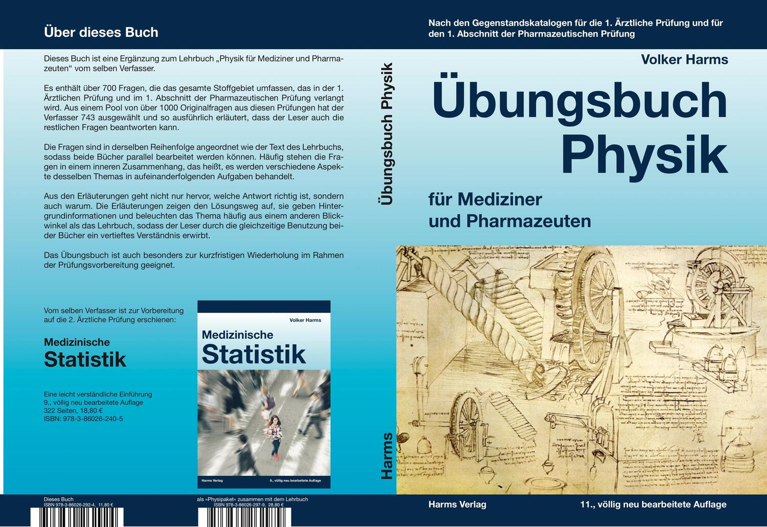 Cover: 9783860262924 | Übungsbuch Physik für Mediziner und Pharmazeuten | Volker Harms | Buch