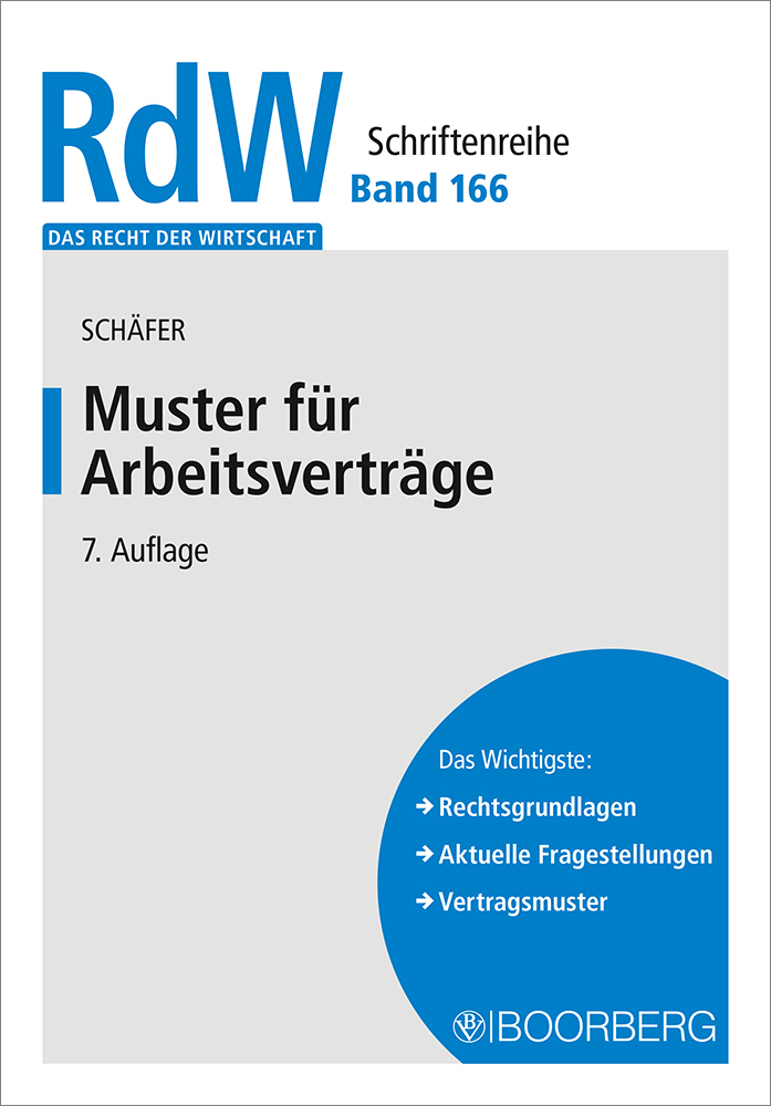 Cover: 9783415070578 | Muster für Arbeitsverträge | Gerd Schäfer | Buch | Deutsch | 2021