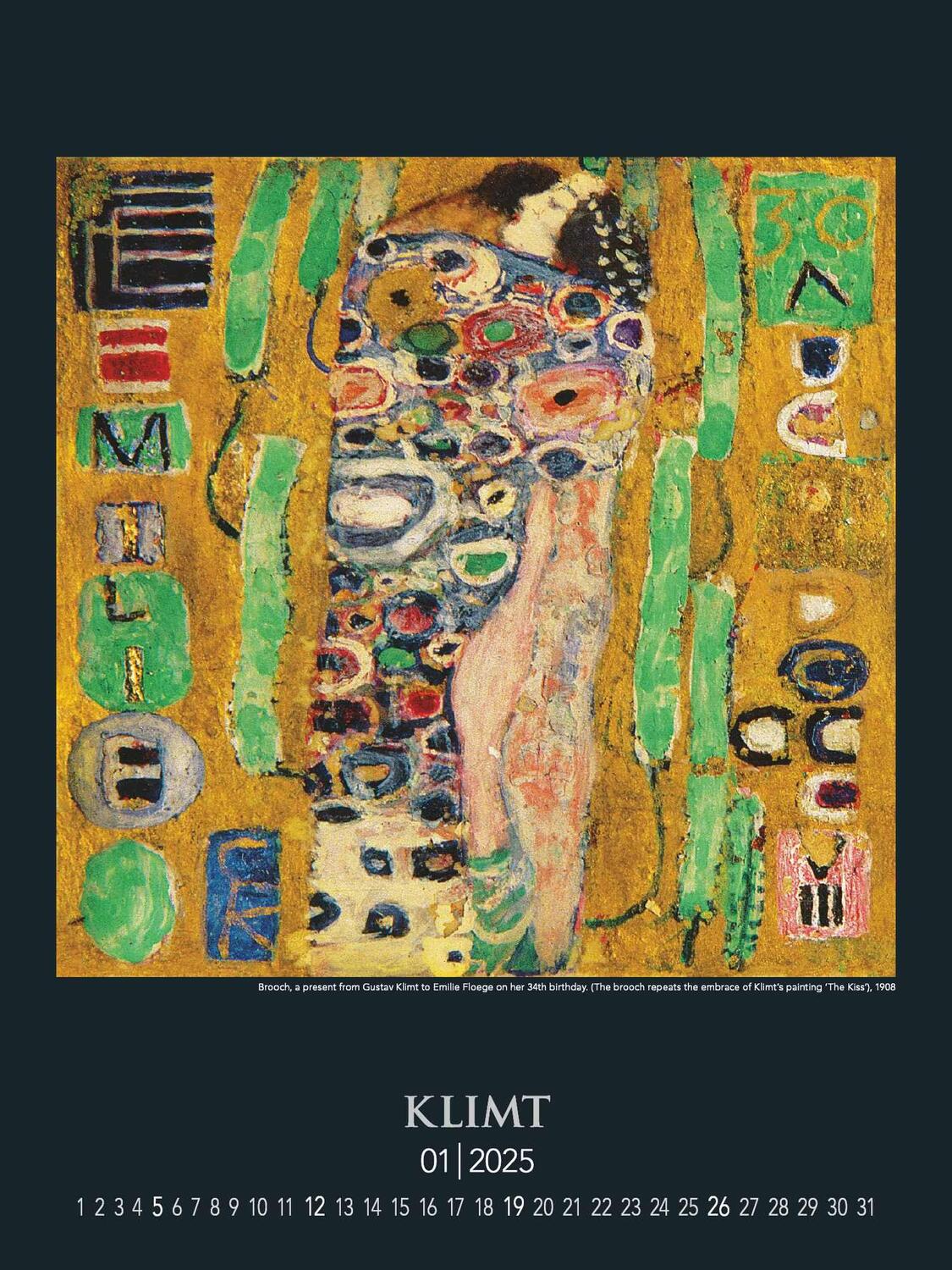 Bild: 4251732344047 | Gustav Klimt 2025 - Bild-Kalender 42x56 cm - Kunst-Kalender -...