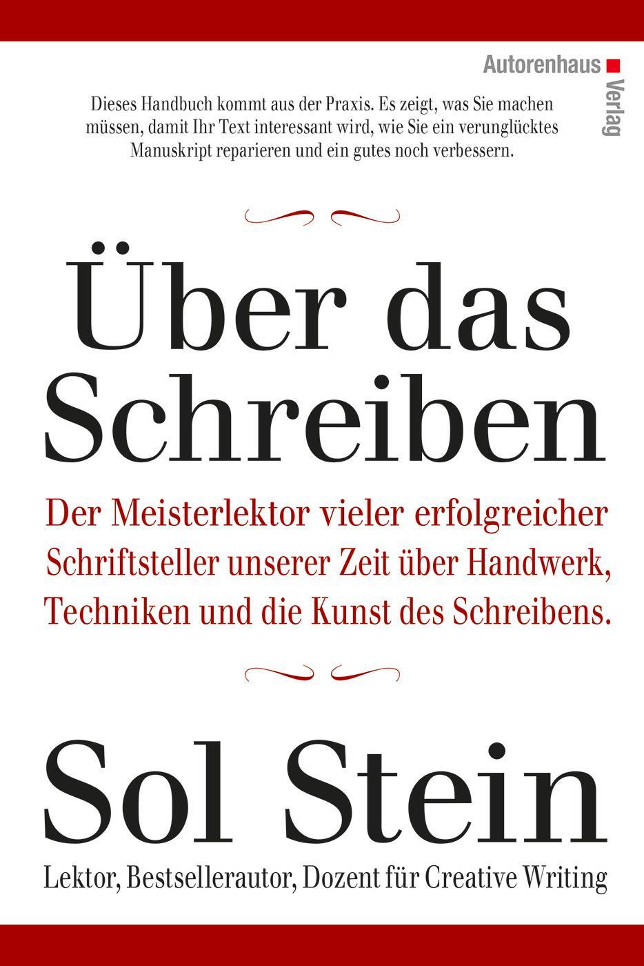 Cover: 9783866711266 | Über das Schreiben | Sol Stein | Buch | 457 S. | Deutsch | 2015