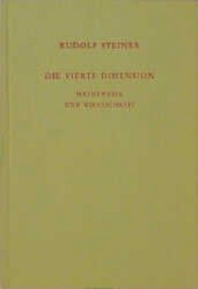Cover: 9783727432453 | Die vierte Dimension | Rudolf Steiner | Buch | 304 S. | Deutsch | 2023