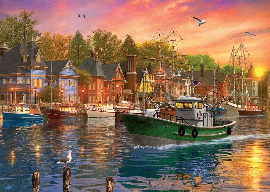 Cover: 628136609692 | Harbor Sunset (Puzzle) | Spiel | In Spielebox | 6000-0969 | 2023