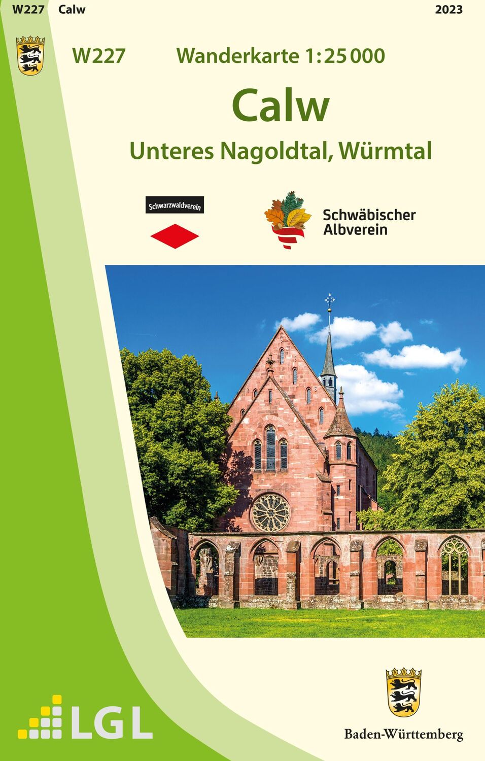 Cover: 9783863984533 | W227 Wanderkarte 1:25 000 Calw | Unteres Nagoldtal, Würmtal | LGL