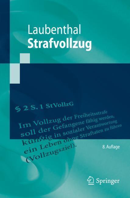 Cover: 9783662586365 | Strafvollzug | Klaus Laubenthal | Taschenbuch | Springer
