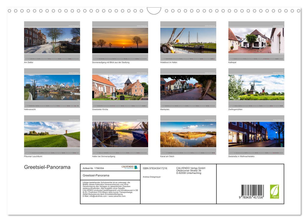 Bild: 9783435417216 | Greetsiel-Panorama (Wandkalender 2025 DIN A3 quer), CALVENDO...