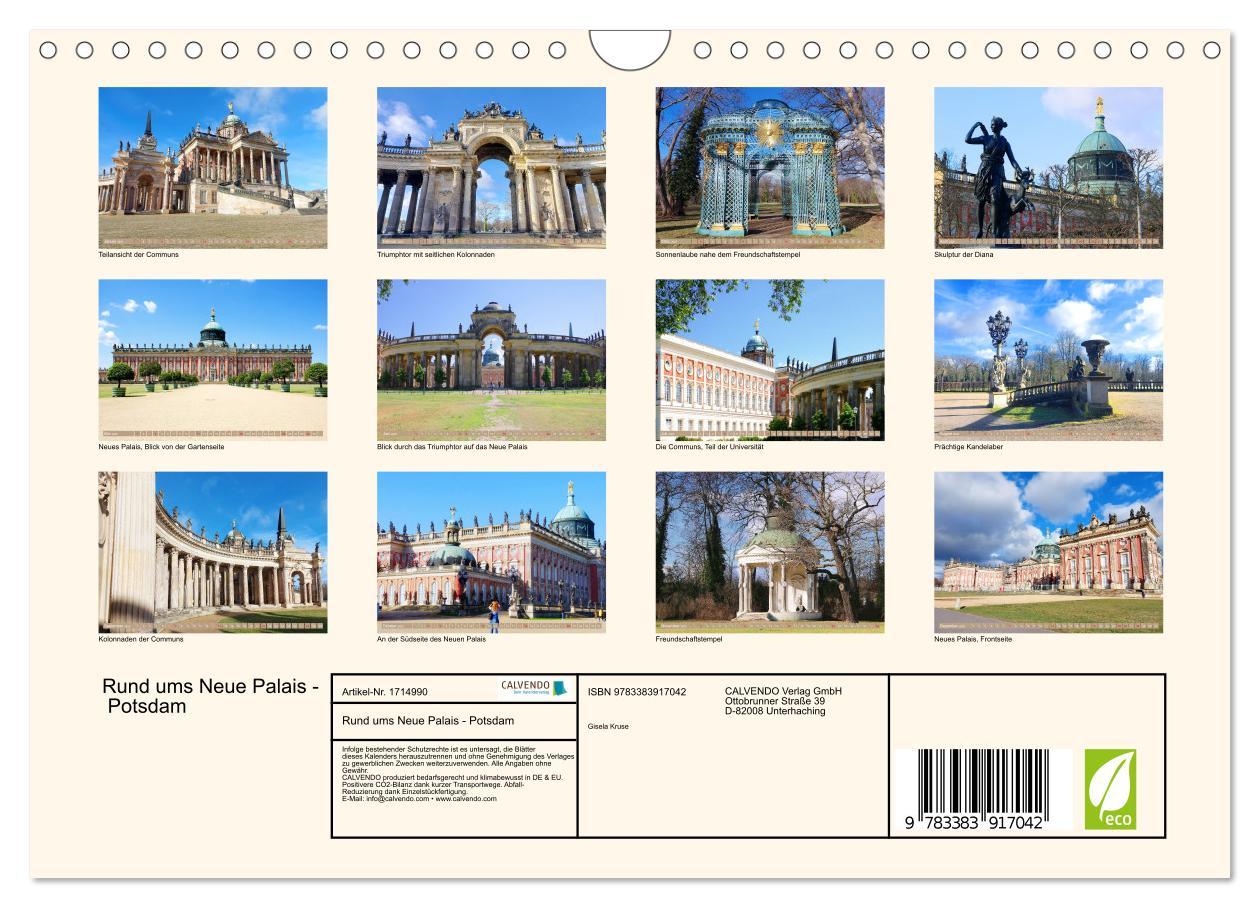 Bild: 9783383917042 | Rund ums Neue Palais - Potsdam (Wandkalender 2025 DIN A4 quer),...