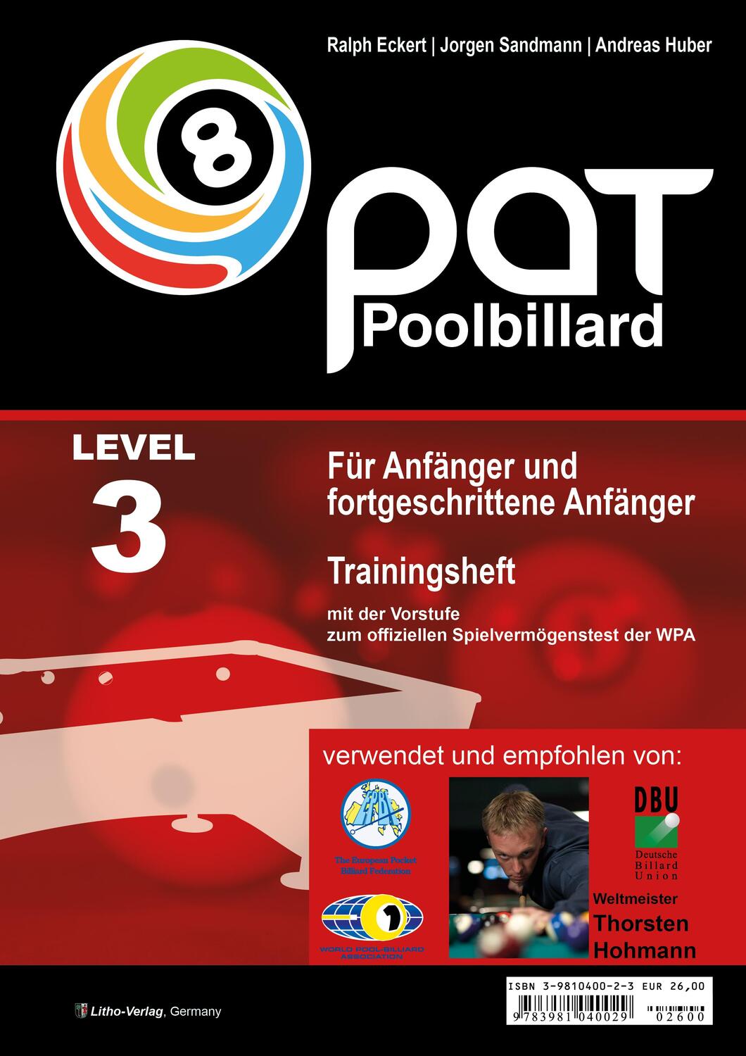 Cover: 9783981040029 | Pool Billard Trainingsheft PAT 3 | Ralph Eckert (u. a.) | Taschenbuch