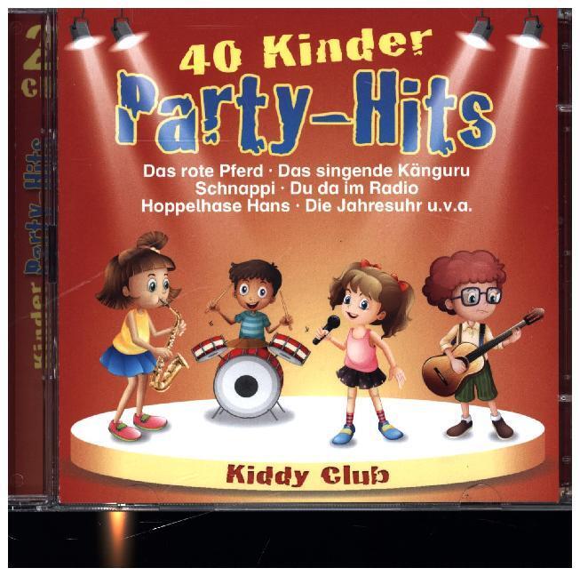 Cover: 4260209721540 | 40 Kinder Party-Hits, 2 Audio-CDs | Kiddy Club | Audio-CD | 2018 | U16