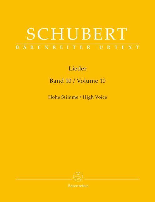Cover: 9790006530595 | Lieder, Band 10 für hohe Stimme | Singpartitur | Franz Schubert | Buch