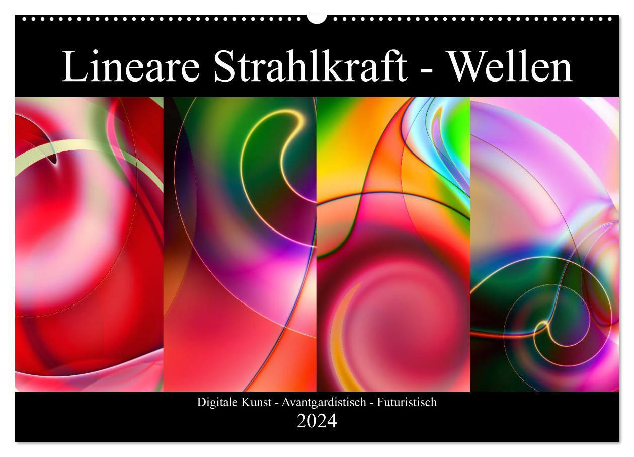Cover: 9783383217289 | Lineare Strahlkraft - Wellen, Digitale Kunst (Wandkalender 2024 DIN...