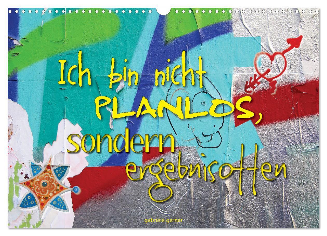 Cover: 9783383827730 | Ich bin nicht planlos, sondern ergebnisoffen (Wandkalender 2025 DIN...