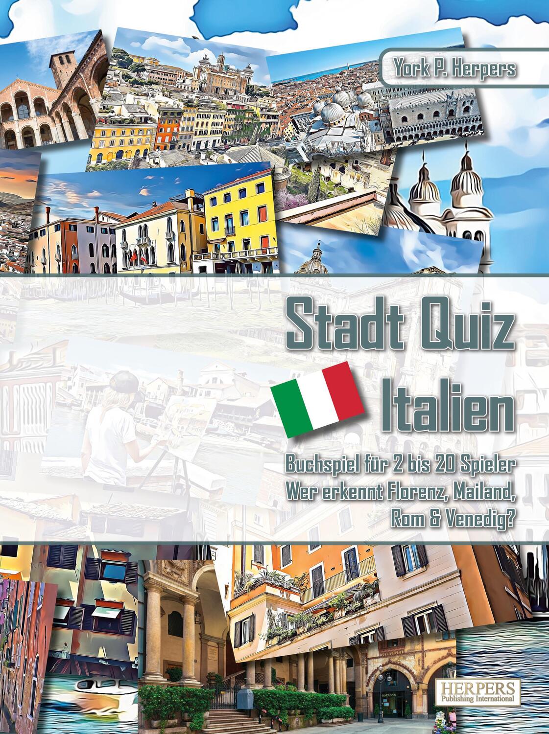 Cover: 9783946825869 | Stadt Quiz Italien Buchspiel für 2 bis 20 Spieler Wer erkennt...