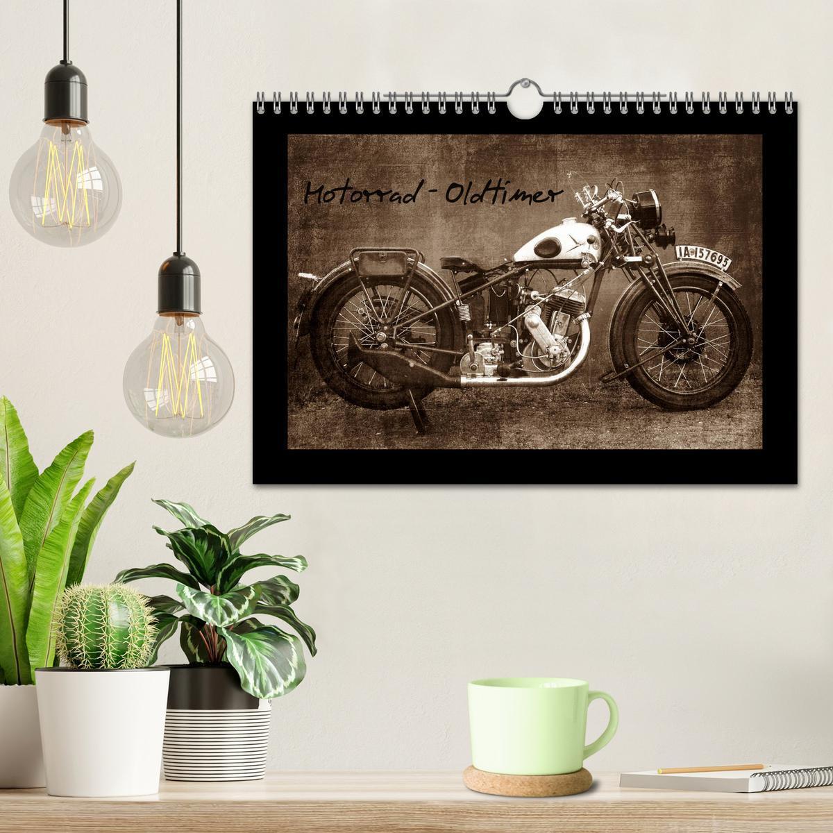 Bild: 9783435839438 | Motorrad Oldtimer (Wandkalender 2025 DIN A4 quer), CALVENDO...