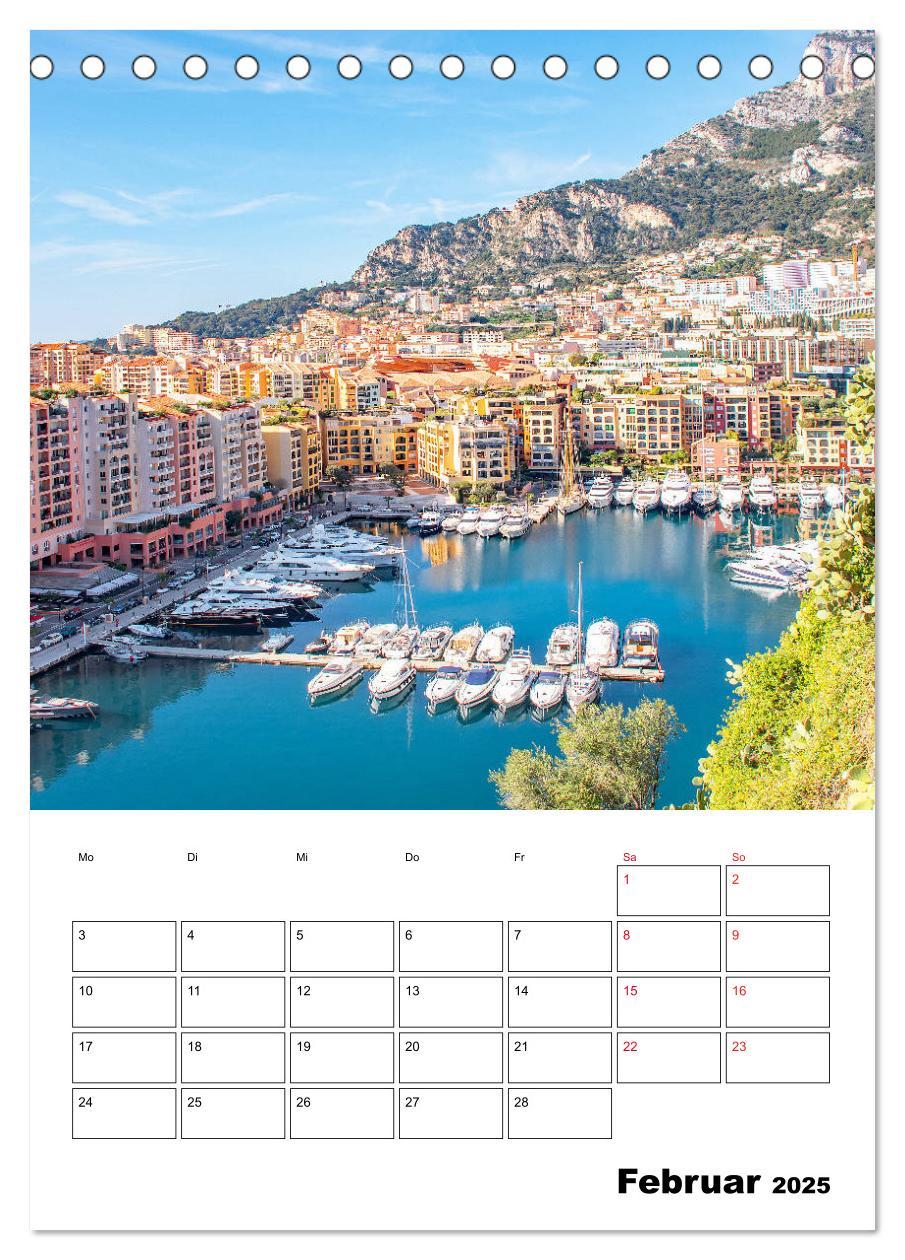 Bild: 9783435939619 | Monaco - Fürstentum an der Côte d'Azur (Tischkalender 2025 DIN A5...