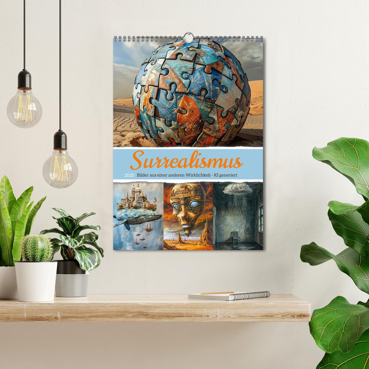 Bild: 9783457129715 | Surrealismus (Wandkalender 2025 DIN A3 hoch), CALVENDO Monatskalender