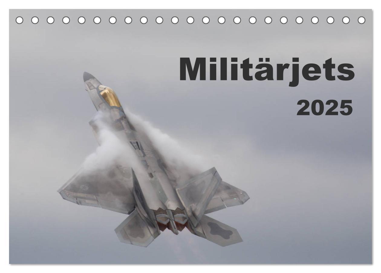 Cover: 9783435347568 | Militärjets (Tischkalender 2025 DIN A5 quer), CALVENDO Monatskalender