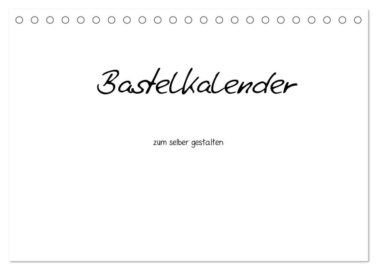 Cover: 9783675903487 | Bastelkalender - Weiss (Tischkalender 2024 DIN A5 quer), CALVENDO...