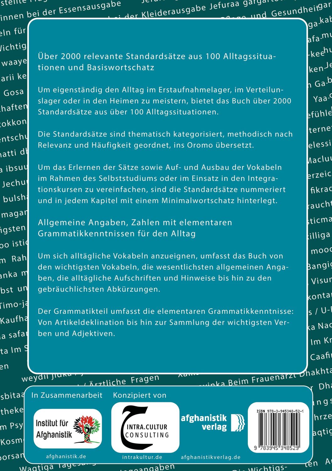 Rückseite: 9783945348529 | Das Willkommens- Gesprächsbuch Deutsch-Oromo | Noor Nazrabi | Buch