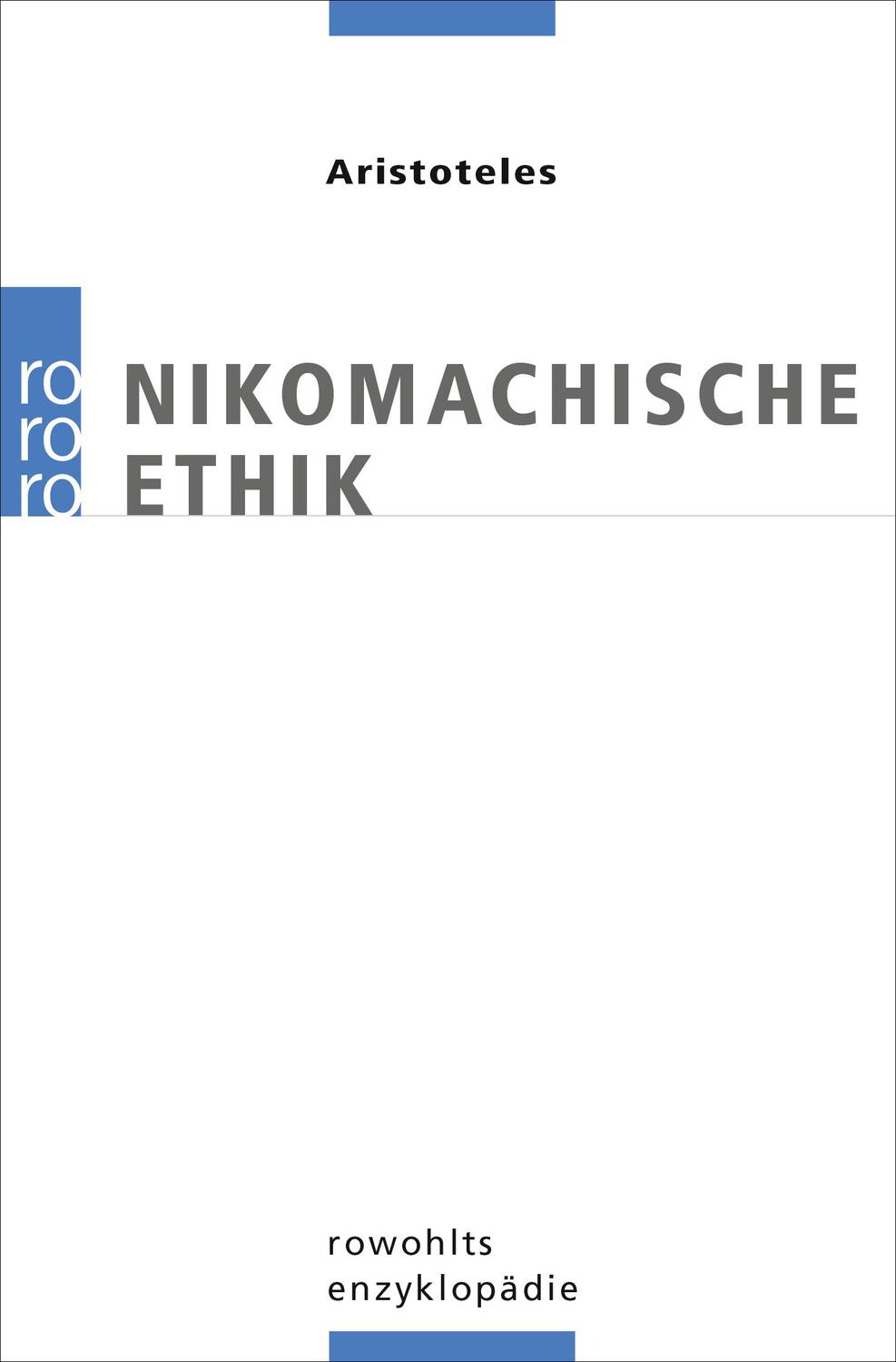 Cover: 9783499556517 | Nikomachische Ethik | Aristoteles | Taschenbuch | rororo Enzyklopädie