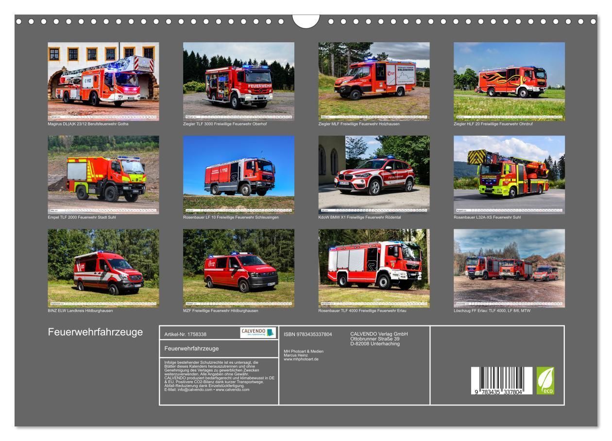 Bild: 9783435337804 | Feuerwehrfahrzeuge (Wandkalender 2025 DIN A3 quer), CALVENDO...