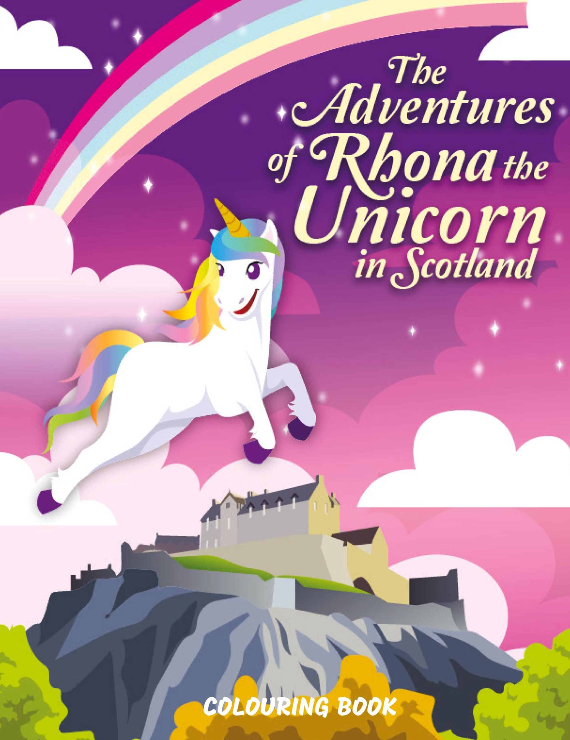 Cover: 9781527240681 | The Adventures of Rhona The Unicorn in Scotland | Colouring Book