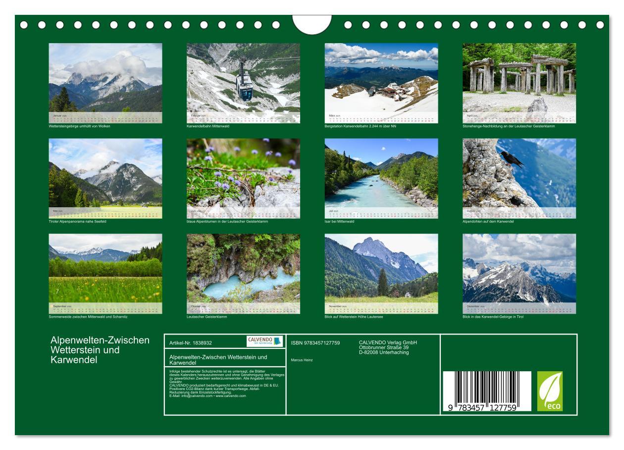 Bild: 9783457127759 | Alpenwelten-Zwischen Wetterstein und Karwendel (Wandkalender 2025...