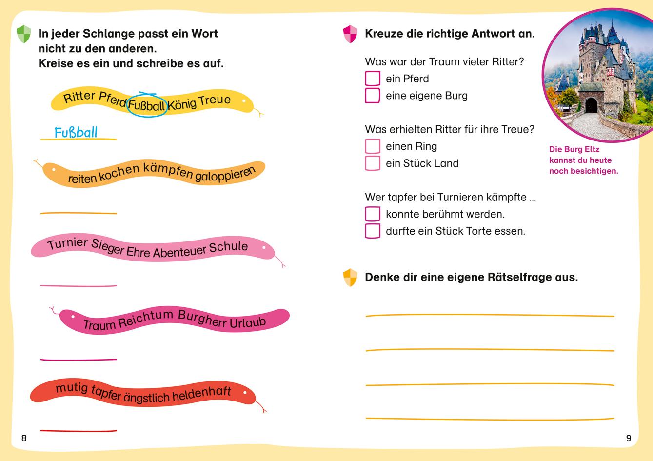 Bild: 9783788681463 | WAS IST WAS Erstes Lesen. Leserätsel Ritter und Burgen | Braun | 48 S.